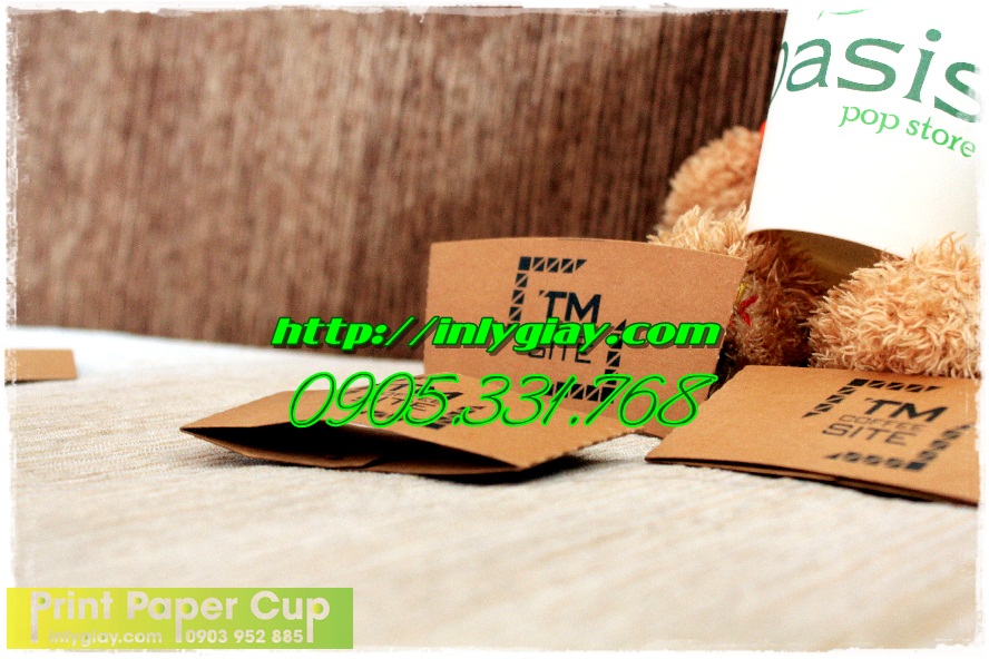 cover ly giay, slevee paper cup, tay cam nong lanh, tay cach nhiet cafe, tay quai chong nong